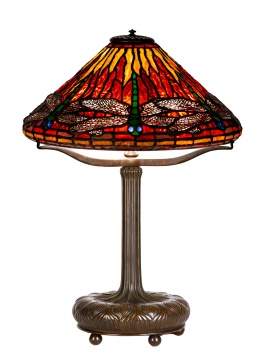 Tiffany Studios, New York, "Dragonfly" Table Lamp