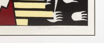 Roy Lichtenstein (American, 1923-1997) "American Indian Theme II"