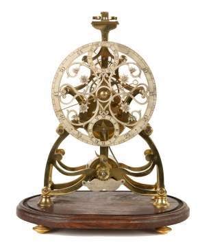 Rare Alex Watkins Balance Wheel Skeleton Clock