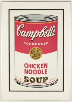 Andy Warhol (American, 1928 - 1987) Cambell's Soup I: Chicken Noodle, 1968.