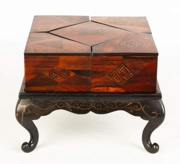 Japanese Inlaid and Laquered Covered Boxes