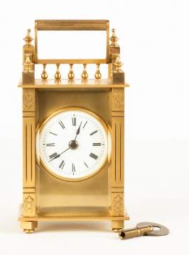 Brass Queen Anne Style Carriage Clock