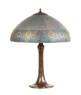 Handel Reverse Painted Arts and Crafts Style Lamp