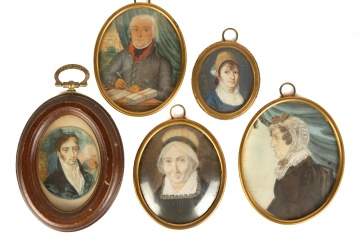 Group of 19th Century Miniature Watercolors