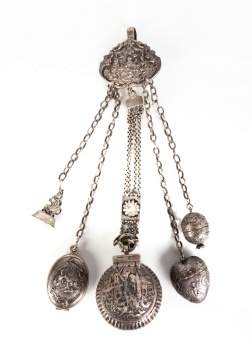 19th Century Sterling Silver Chatelaine