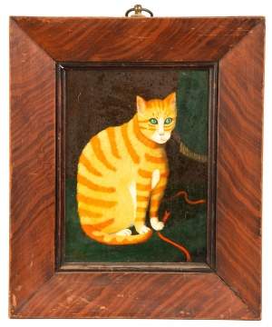 Primitive Painting of Cat