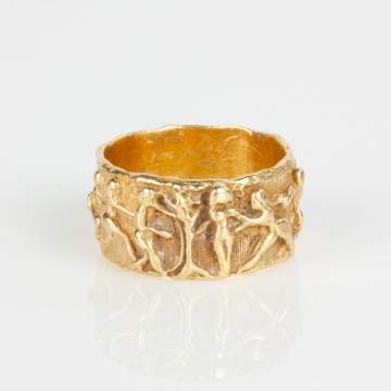18K Gold Eve Cast Ring