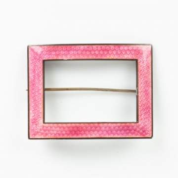 Sterling Silver & Enameled Pin