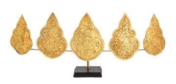 Javanese Gold Crown Ornaments