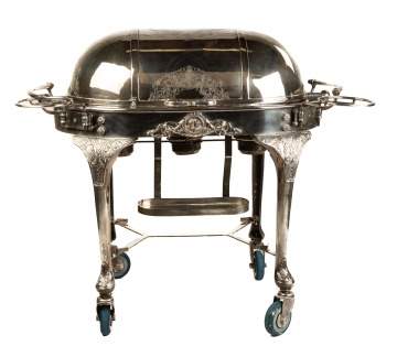 Silver Plated Meat Trolley