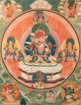 Five Tibetan Thangkas