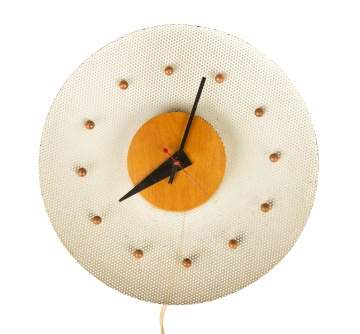 George Nelson Wire Mesh and Burch Wall Clock