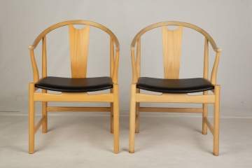 Two Hans Wegner, "Chinese Chairs" No. 4