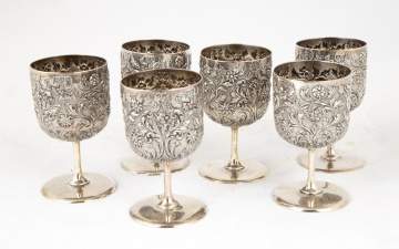Six English Sterling Cups