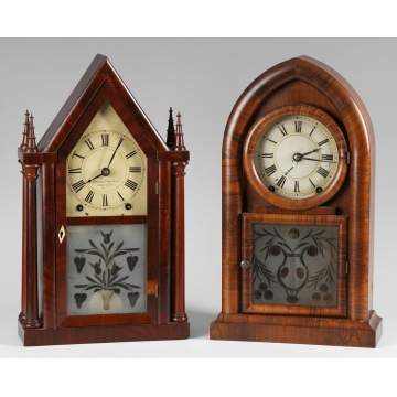 2 Brewster and Ingraham Shelf Clocks