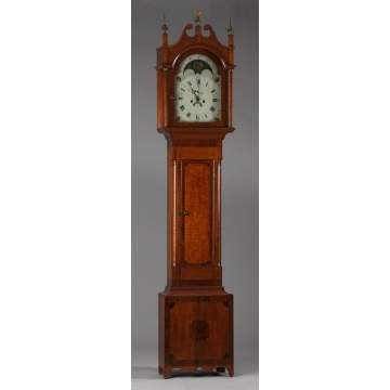 Maple Tall Case Clock, Probably New York