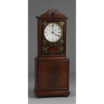 Elmer Stennes Massachusetts Shelf Clock, Aaron Willard Style