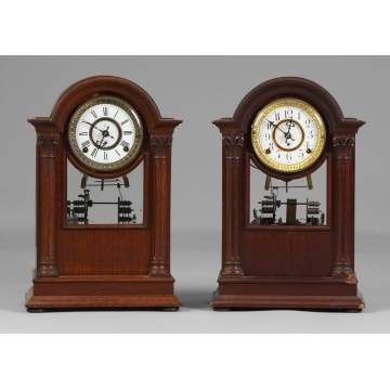 2 Kroeber Shelf Clocks with Musical Bells