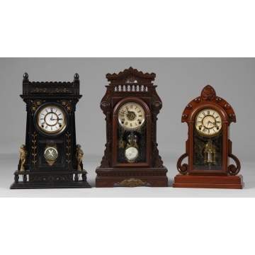3 Kroeber Shelf Clocks