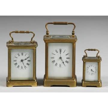 3 Carriage Clocks