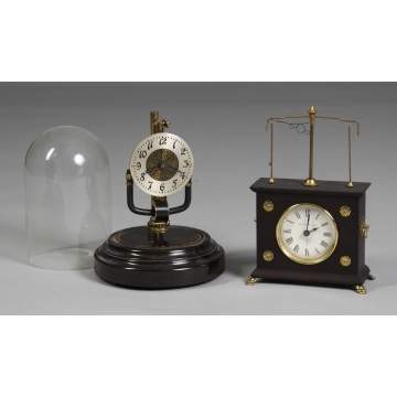 L - Bulle Electric Clock, R - Hobolovar Flying Pendulum Clock, Ignats Clock.