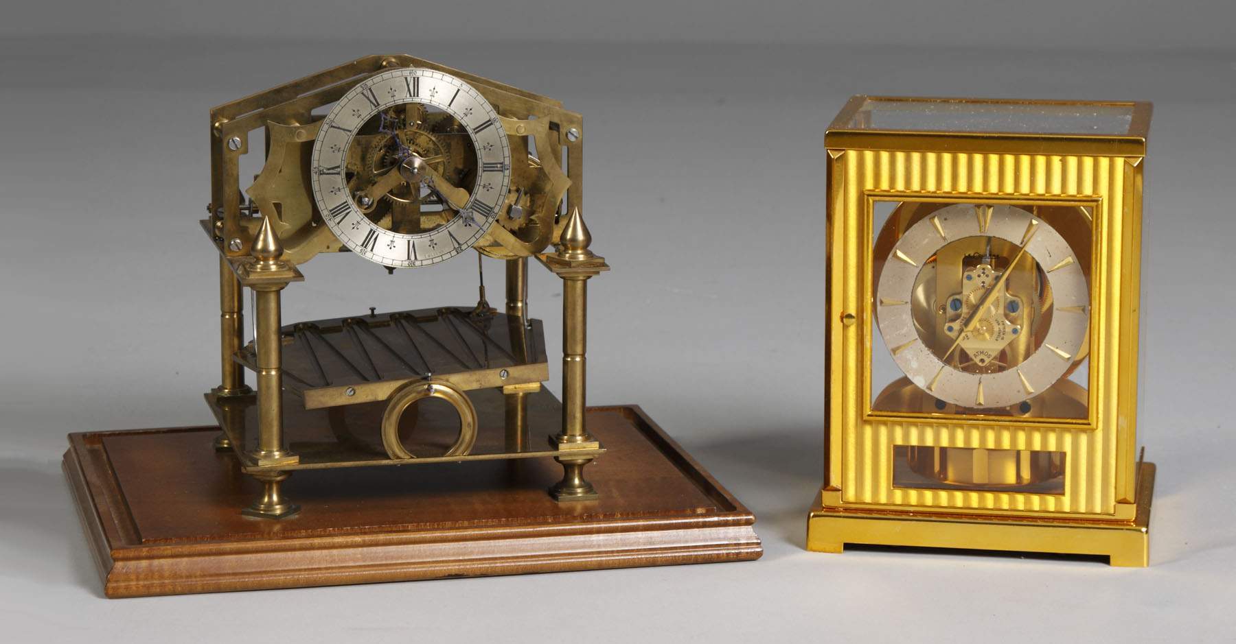 L Atmos Le Coultre, R Congreve Rolling Ball Clock. Cottone Auctions
