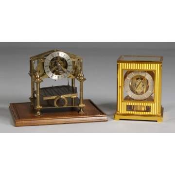 L - Atmos Le Coultre, R - Congreve Rolling Ball Clock.