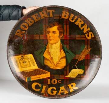 Robert Burns Ten Cent Cigar Tin Advertising