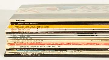 Collection of Beatles, Paul McCartney Records & Magazines