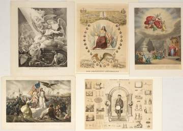 Group of Patriotic Lithographs & Prints