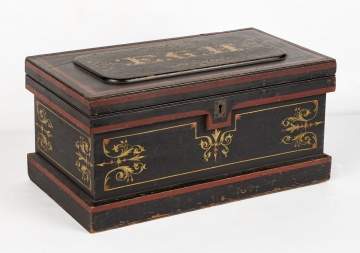 19th Century Diminutive Painted Tool Chest