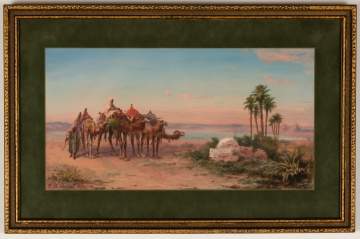 Paul B. Pascal (French, 1830-1905) Middle Eastern Scene