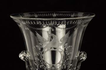 Steuben Strawberry Mansion Trophy Vase