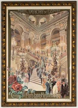 Print after Carlo Cussetti (1866-1949) "Theatre de  l'opera"