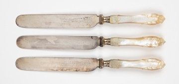 (3) Ulysses S. Grant, Presentation Luncheon Knives