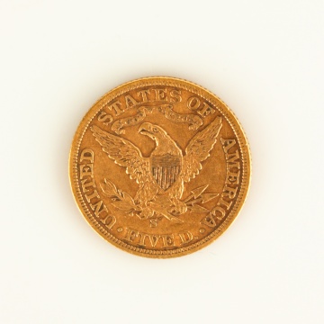 US 1906 $5 Gold Coin