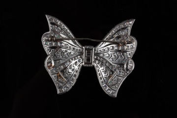 Platinum Art Deco Era Butterfly Pin