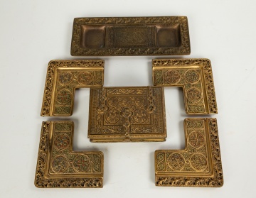 Tiffany Studios, New York 9th Century Desk  Accessories