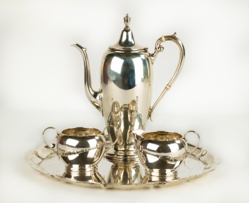 Gorham Sterling Silver Tea Set and Tray