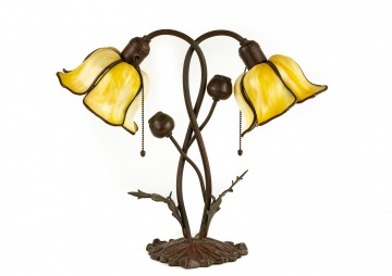 Unusual Handel Floral Table Lamp
