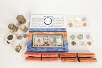 Group of Currency and Coins