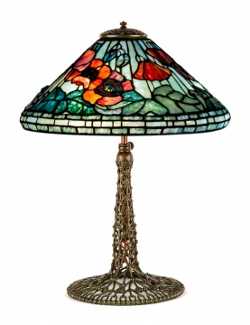 Tiffany Studios, New York, Poppy Table Lamp