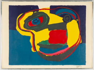 Karel Appel (Dutch, 1921-2006) "Flying Head"