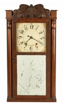 Eli Terry, Jr. Column & Splat Mirror Shelf Clock