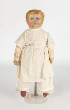 Columbian Oil Cloth Doll