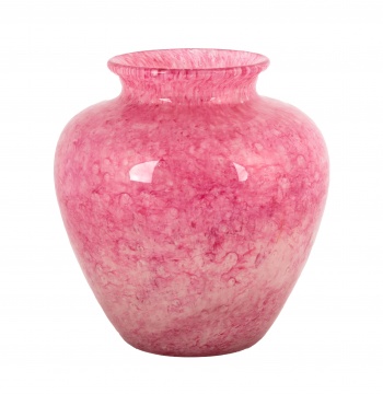Steuben Pink Cluthra Vase
