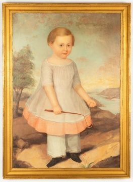 19th Century Portrait of a Boy with Whip