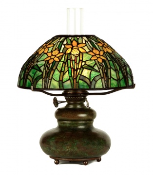 Rare Tiffany Studios, New York Daffodil Table Lamp