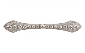 Tiffany & Co. Art Deco Platinum & Diamond Pin