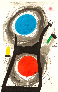 Joan Miró (Spanish, 1893-1983) "L'Adorateur du soleil" (Sun Worshipper)